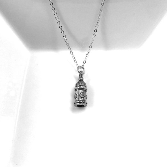 Fire Hydrant Charm Necklace - Picture 2 of 2